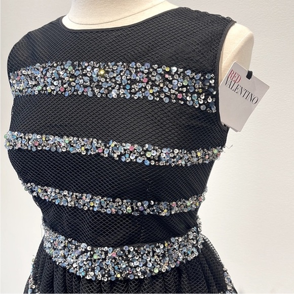 NWT Red Valentino Tulle & Sequin Cocktail Dress Size 2 - Picture 4 of 5